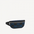 Louis Vuitton Campus Bumbag/Belt Bag in Damier Leather N50022 Navy Blue/Black