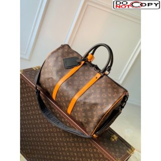 Louis Vuitton Keepall Bandouliere 45 Travel bag in Monogram Canvas M46703 Orange/Brown