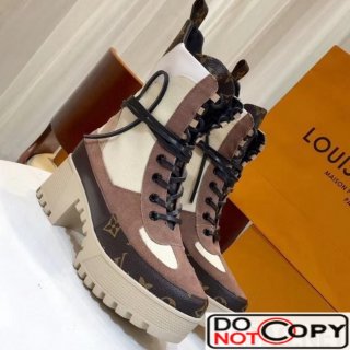 Louis Vuitton Monogram Canvas Suede Canvas Laureate Desert Boot