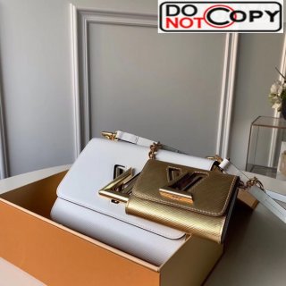 Louis Vuitton Epi Leather Twist Bag Set M50282 White/Gold