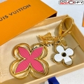 Louis Vuitton Blooming Flowers Chain Bag Charm and Key Holder Pink/White/Gold