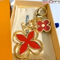 Louis Vuitton Blooming Flowers Chain Bag Charm and Key Holder Red/Gold