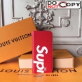 Louis Vuitton x Supreme Iphone6/Iphone7 Holder + Folio Red Epi Leather