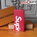 Louis Vuitton x Supreme Iphone6 Plus /Iphone7 Plus Holder + Folio Red Epi Leather