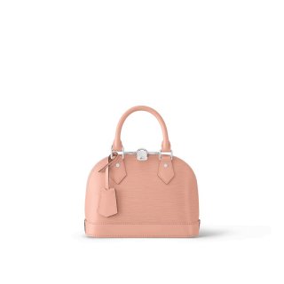 Louis Vuitton Alma BB Bag in Epi Leather with Jacquard Strap M21682 Rose Pink