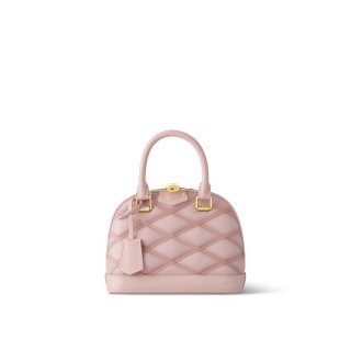 Louis Vuitton Alma BB Bag in Quilted Lambskin M24453 Light Pink