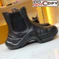 Louis Vuitton Archlight Leather Short Sneaker Boots Black