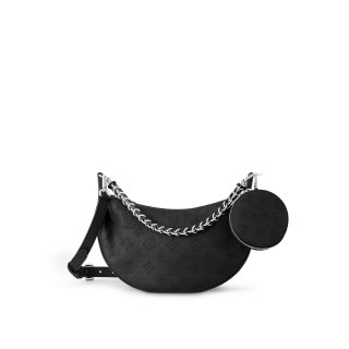 Louis Vuitton Baia PM Bag in Perforated Mahina calfskin M22819 Black