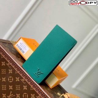 Louis Vuitton Brazza Wallet in Grained Leather M69980 Green