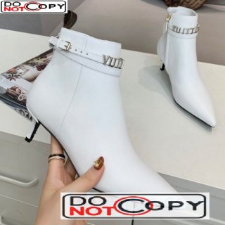 Louis Vuitton Call Back Signature Strap Short Boots White