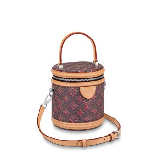 Louis Vuitton Cannes Monogram Pop Bucket Top Handle Bag M55457 Red