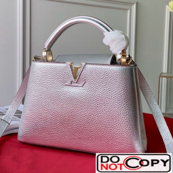 Louis Vuitton Capucines BB Top Handle Bag M90472 Silver