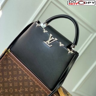 Louis Vuitton Capucines Flower Crown MM Bag in Calf Leather M51783 Black