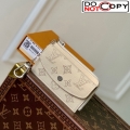 Louis Vuitton Card Holder Recto Verso Wallet in Mahina perforated Leather M81287 Cream White
