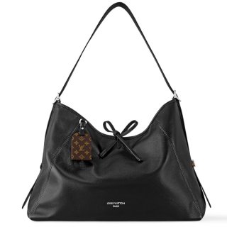 Louis Vuitton CarryAll Dark MM bag in Black Lambskin M25143