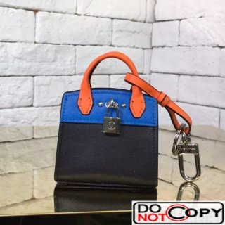 Louis Vuitton City Steamer Bag Charm Key Holder Black