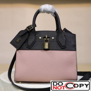 Louis Vuitton City Steamer Mini Top Handle Bag M53804 Black Pink