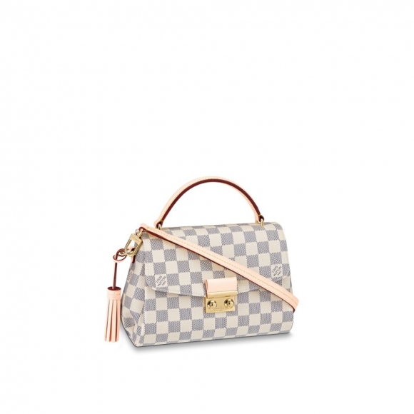 Louis Vuitton Croisette Top Handle Bag in Damier Azur Canvas N41581