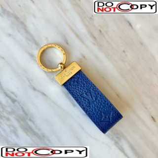 Louis Vuitton Cruiser Dragonne Leather Key Holder Blue