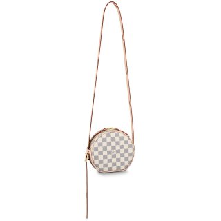 Louis Vuitton Damier Azur BOiTE CHAPEAU SOUPLE Small Bag N40333 White