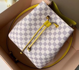 Louis Vuitton Damier Azur Canvas NeoNoe Bucket Bag N40151 Pineapple