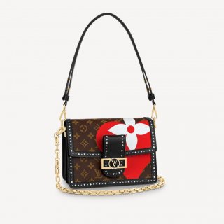 Louis Vuitton Game On Dauphine MM Shoulder Bag in Brown Monogram Canvas M57448