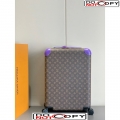 Louis Vuitton Horizon 55 Luggage Travel Bag in Monogram Macassar Canvas Violet Purple