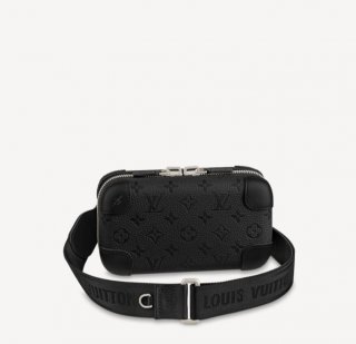 Louis Vuitton Horizon Strap Clutch M20439 in Black Monogram Leather