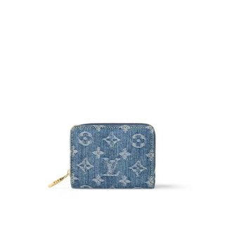 Louis Vuitton Lou Wallet in Blue Monogram Denim M83160 New LV Remix