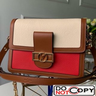 Louis Vuitton LV Lock Dauphine MM Shoulder Bag M53830 Red