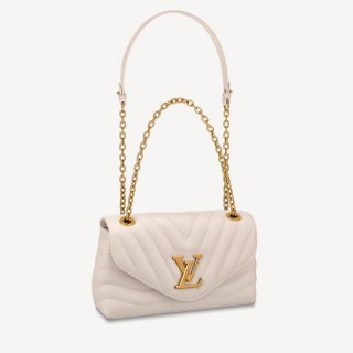 Louis Vuitton LV New Wave Chain Bag in Smooth Leather M58549 Ivory White