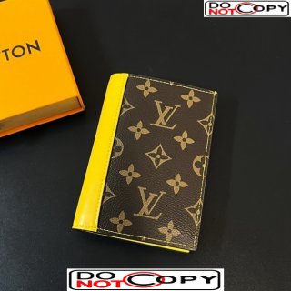 Louis Vuitton LV Passport Cover in Monogram Macassar Canvas Yellow