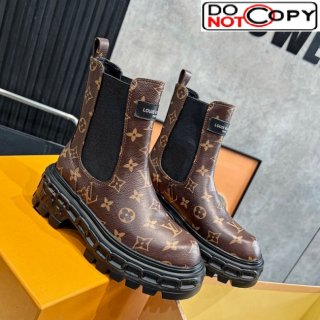 Louis Vuitton LV Record Ankle Chelsea Boots in Monogram Canvas 1AC7YI
