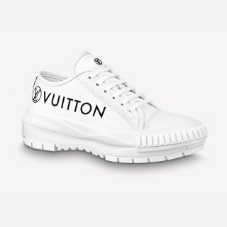 Louis Vuitton LV Squad Canvas and Leather Low-top Sneakers White