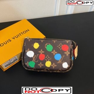 Louis Vuitton LV x YK Mini Pochette Accessoires Bag On Chain with Dots Painting M81866