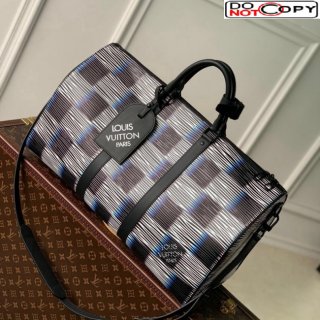 Louis Vuitton Men's Keepall Bandouliere 50 Travel Bag Blue Moon Damier Rush Epi XL Leather M23771