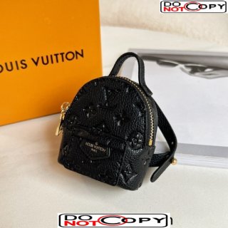Louis Vuitton Micro Backpack Bag Charm Black