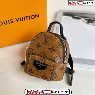 Louis Vuitton Micro Backpack Bag Charm Monogram Reverse