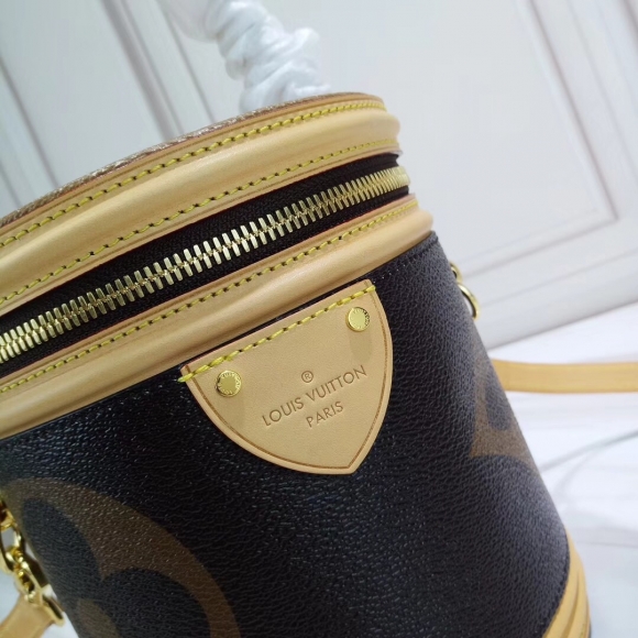 Louis Vuitton Monogram Canvas and Reverse Cannes Beauty Case Bucket Bag M43986