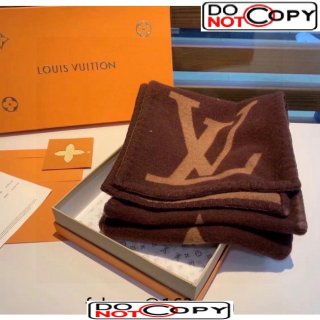 Louis Vuitton Monogram Cashmere Long Scarf 24x200cm Brown