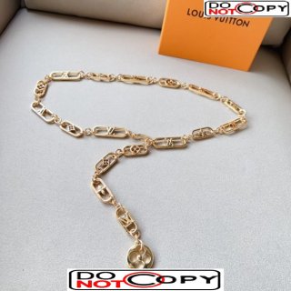 Louis Vuitton Monogram Chain Belt Gold