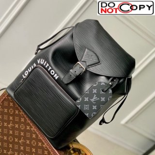 Louis Vuitton Montsouris Backpack Bag in Epi Leather M23099 Black