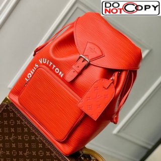 Louis Vuitton Montsouris Backpack Bag in Epi Leather M23099 Red