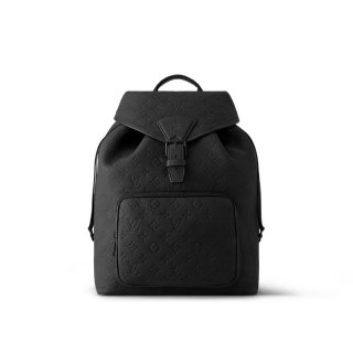 Louis Vuitton Montsouris Backpack bag in Taurillon Leather M23127 Black