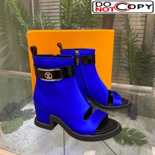 Louis Vuitton Moonlight Ankle Boots in Satin 1AA0KH Blue