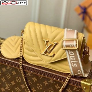 Louis Vuitton Multi Pochette New Wave Mini Bag M57942 Light Yellow