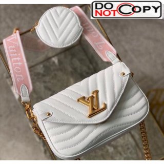 Louis Vuitton Multi Pochette New Wave Shoulder Bag M56466 White