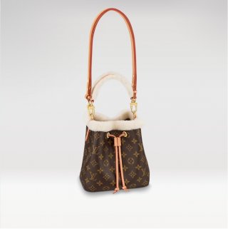 Louis Vuitton NEONOE BB Bag in Monogram Canvas and Shearling M46319