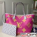 Louis Vuitton Neverfull MM Tote Bag M44588 Pink Lilac