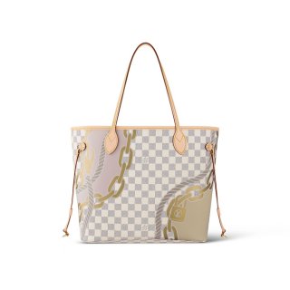 Louis Vuitton Neverfull MM Tote Bag with Ropes and Chains Print N40471